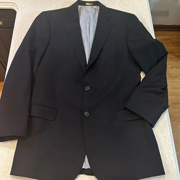 Brooks Brothers Explorer Fitzgerald Fit Black 38R jacket only - Picture 2 of 16